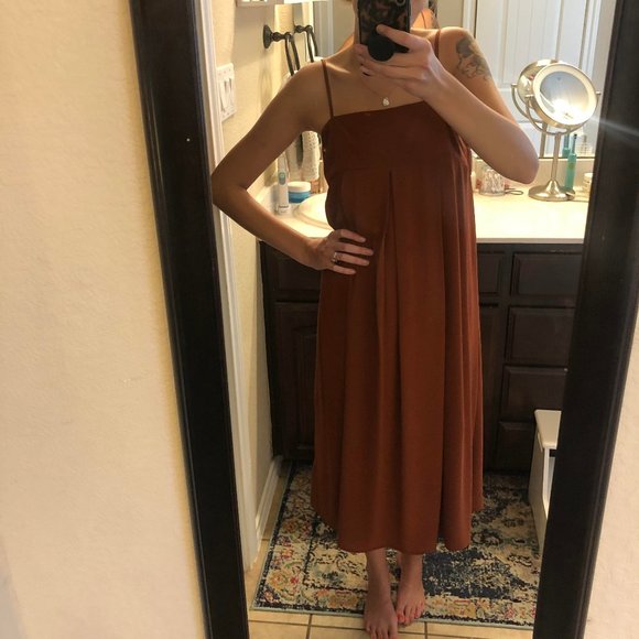 Who What Wear Dresses & Skirts - Who What Wear Midi Slip Rust